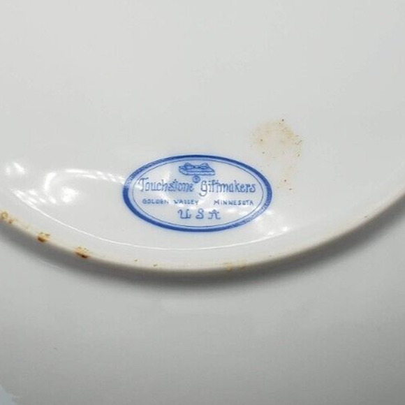 Wedding Anniversary White With Gold Floral Design Vintage 8 Inch Plate - Picture 4 of 4